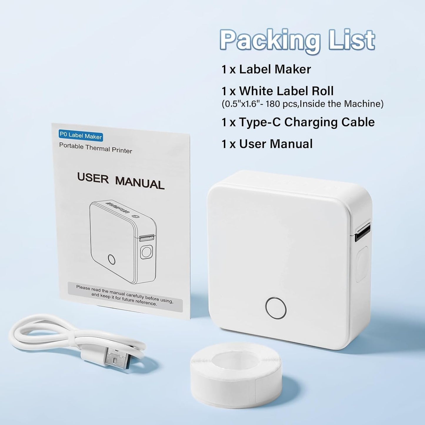 Portable Bluetooth Thermal Label Printer