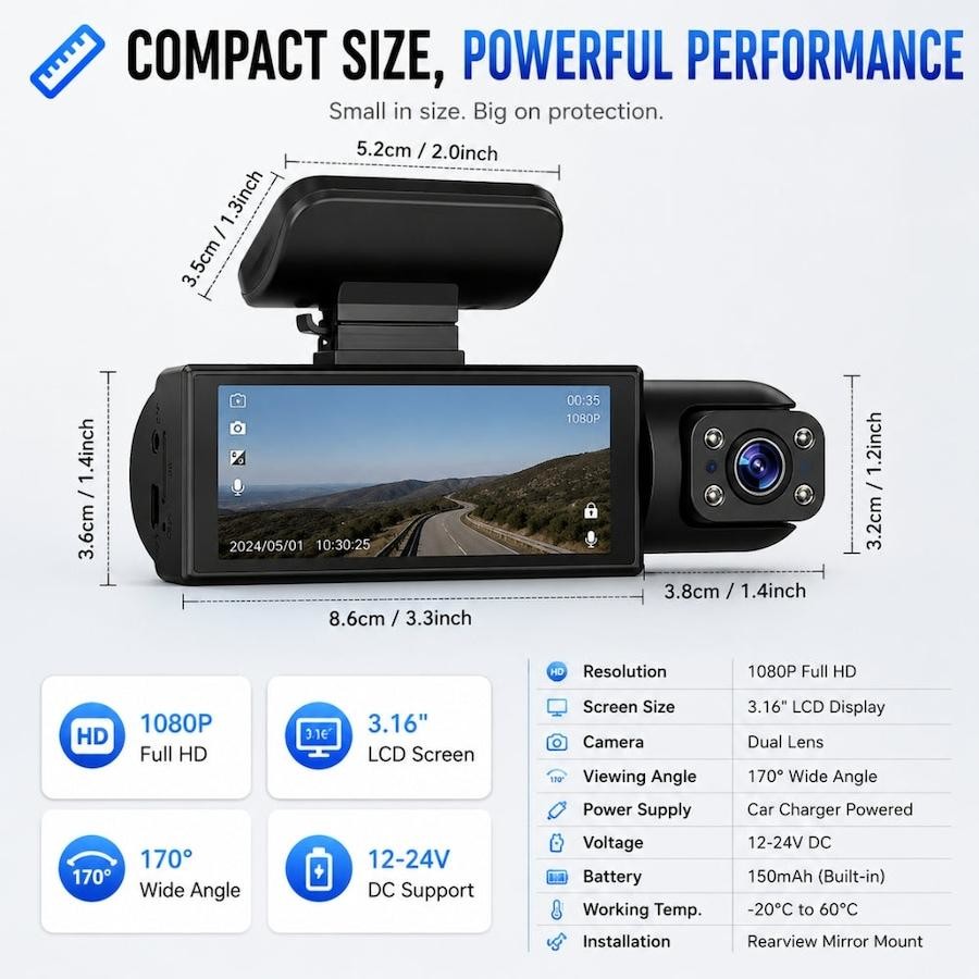 Bloody Good 1080p WiFi Dash Cam