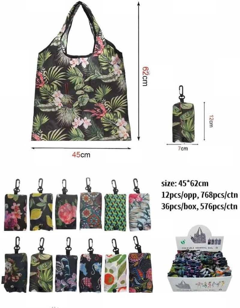 3-Pack LYLAC Reusable Foldable Shopping Bags (46 x 60 cm)