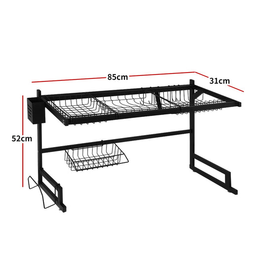 2-Tier Stainless Steel Over-Sink Dish Drying Rack