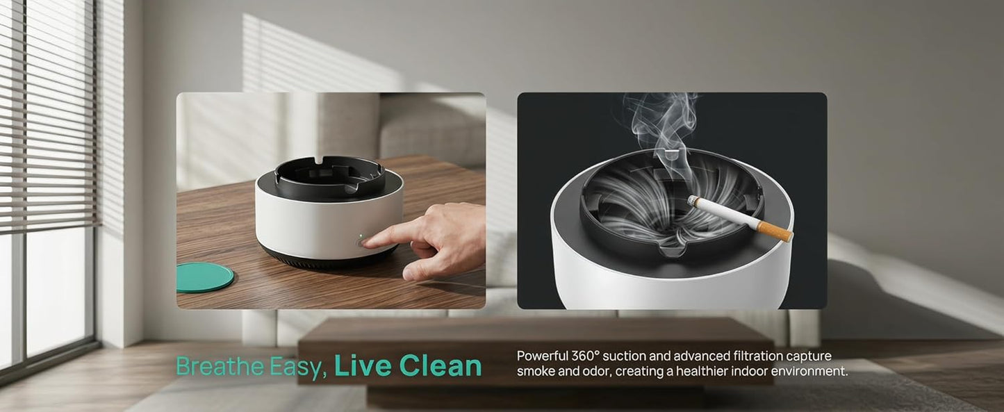2-in-1 Smokeless Ashtray & Air Purifier