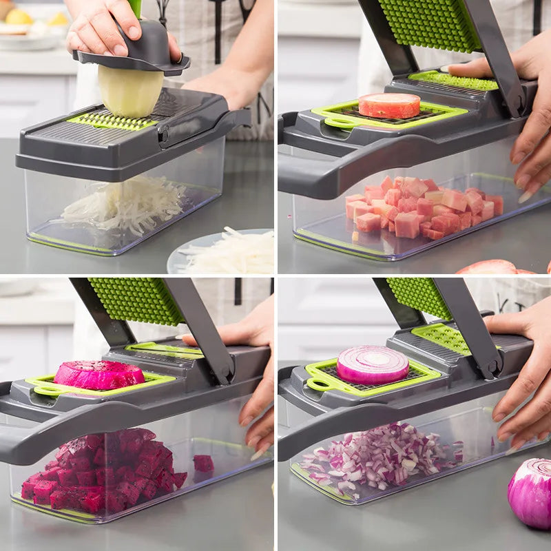 16-in-1 Multifunctional Vegetable Chopper & Slicer Set