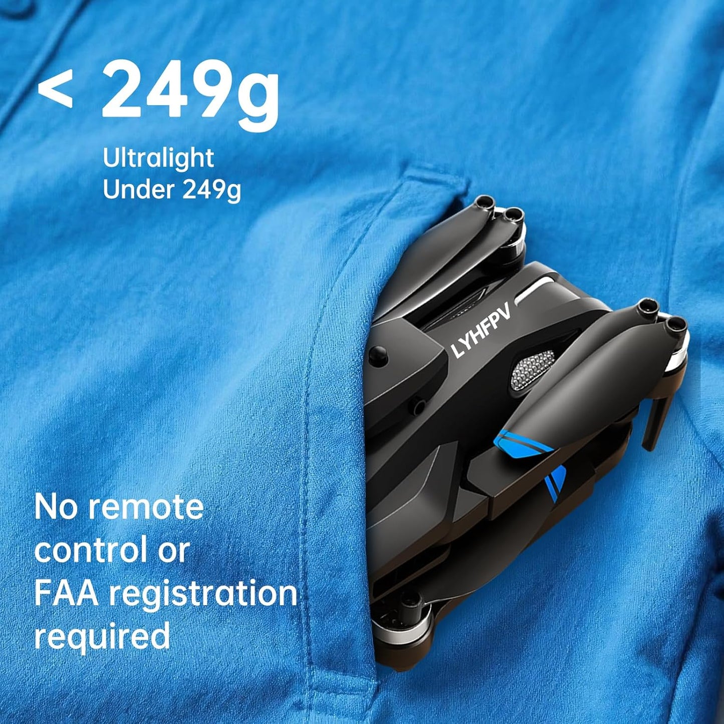 LYHFPV 4K HD Folding Mini Drone