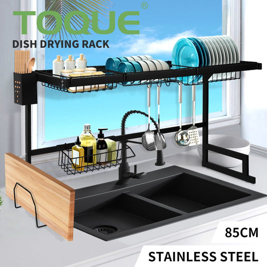 2-Tier Stainless Steel Over-Sink Dish Drying Rack