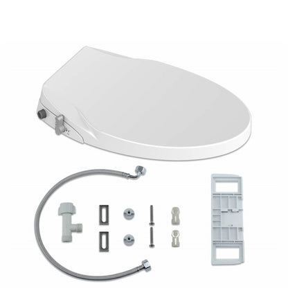 Non Electric Bidet Toilet Seat O Cover Bathroom Dual Nozzle Spray Water Wash
