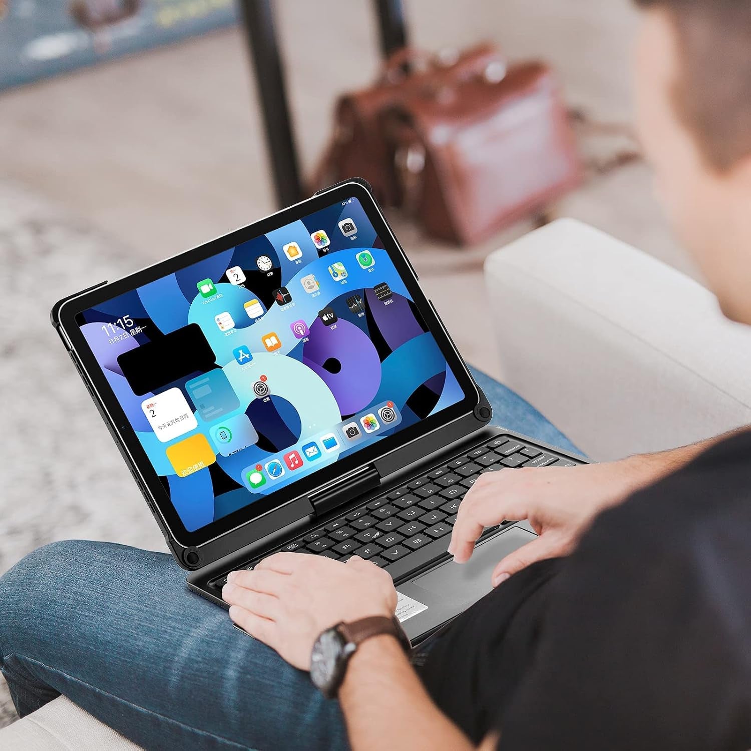 360° Rotatable Keyboard Case for iPad Air & Pro