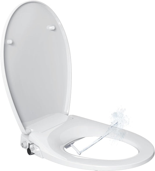 AQUATIZ Ultra-Thin Non-Electric Bidet Toilet Seat