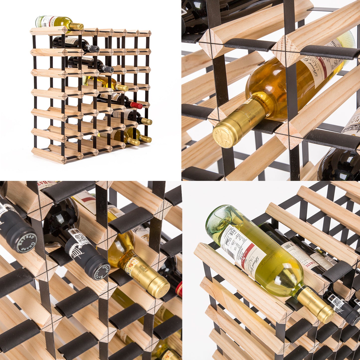 Expandable Timber & Steel Wine Rack