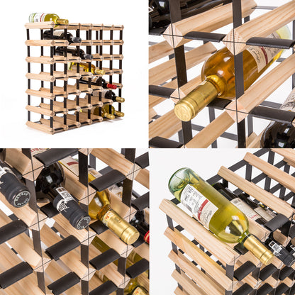 Expandable Timber & Steel Wine Rack