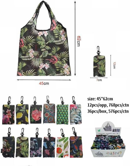 3-Pack LYLAC Reusable Foldable Shopping Bags (46 x 60 cm)