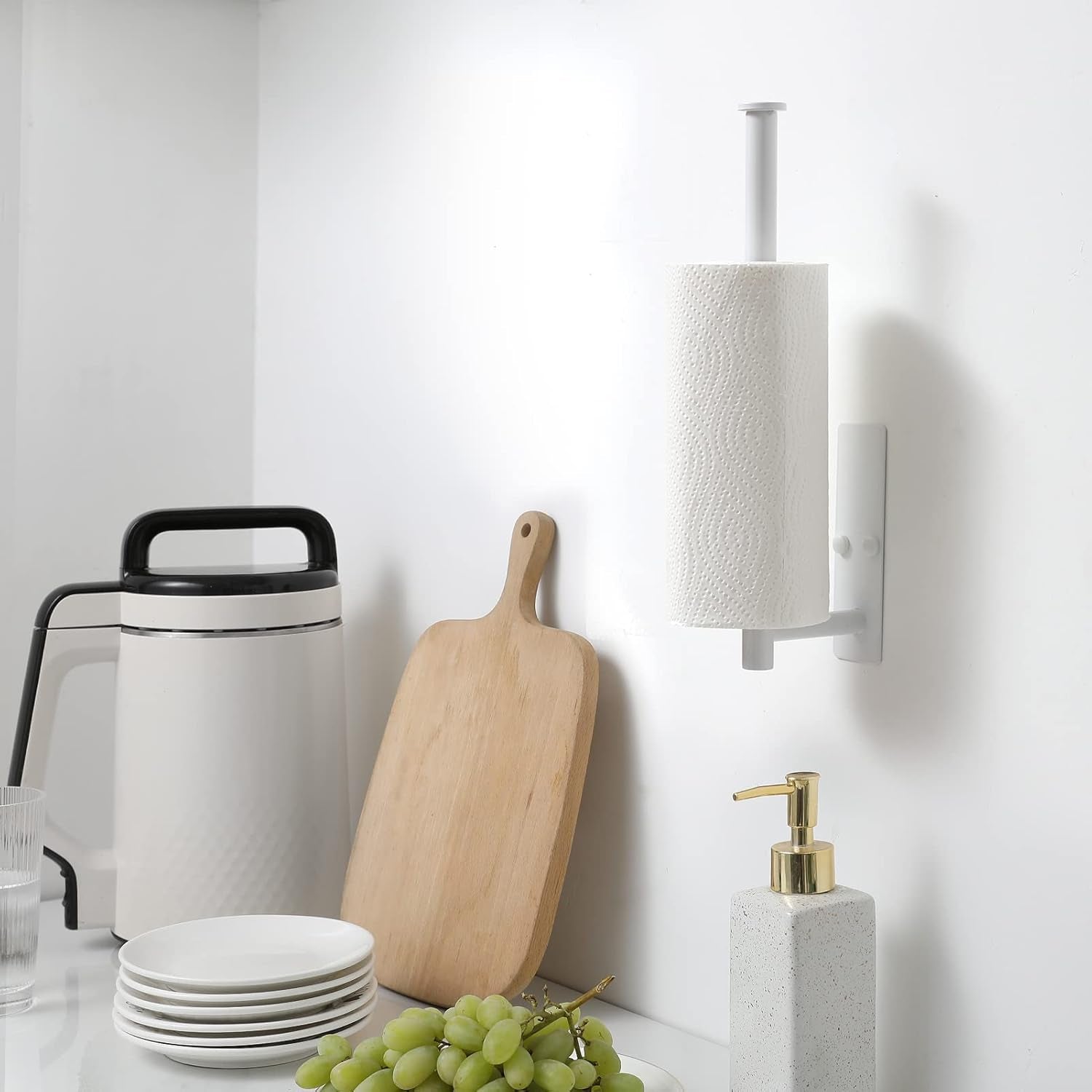 theaoo Stainless Steel Under-Cabinet Paper Towel Holder