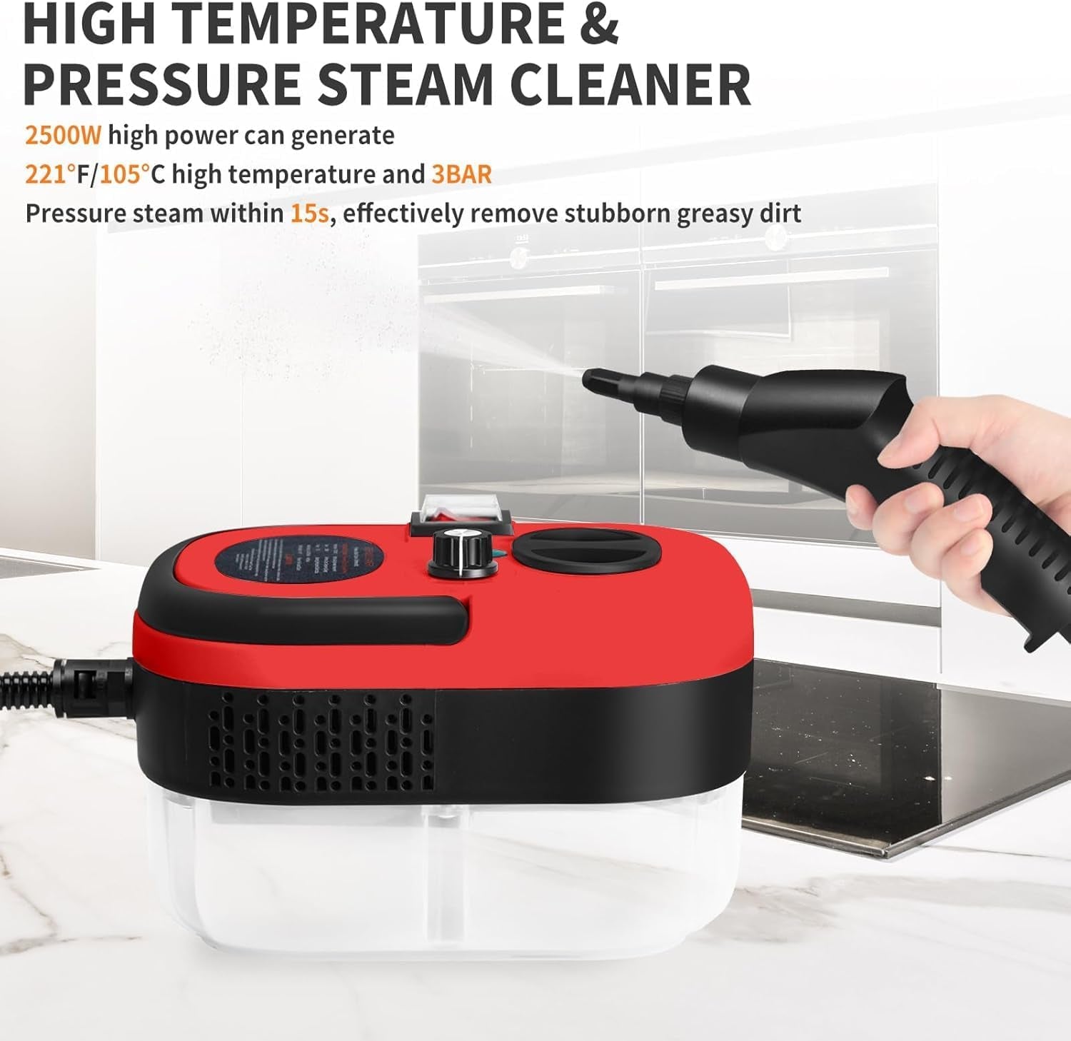 6-Speed High-Pressure Handheld Steam Cleaner