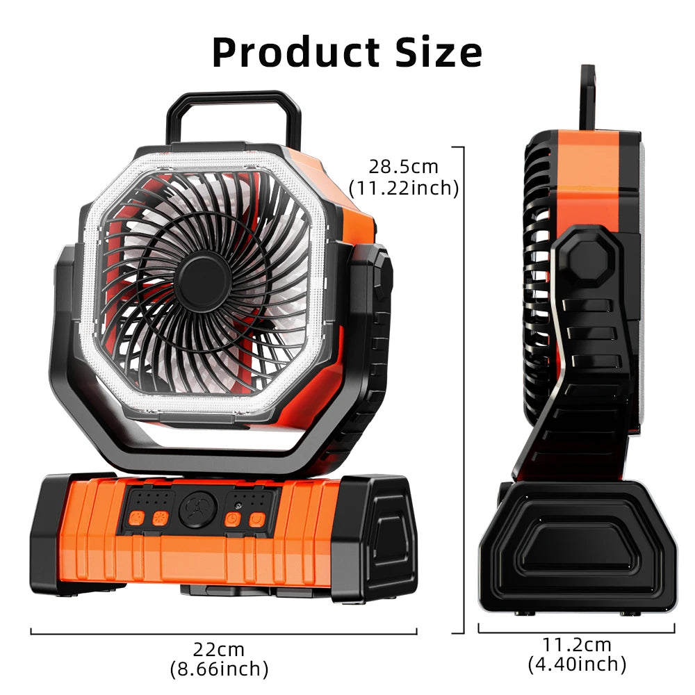 F6 20,000 mAh Rechargeable Outdoor Camping Fan