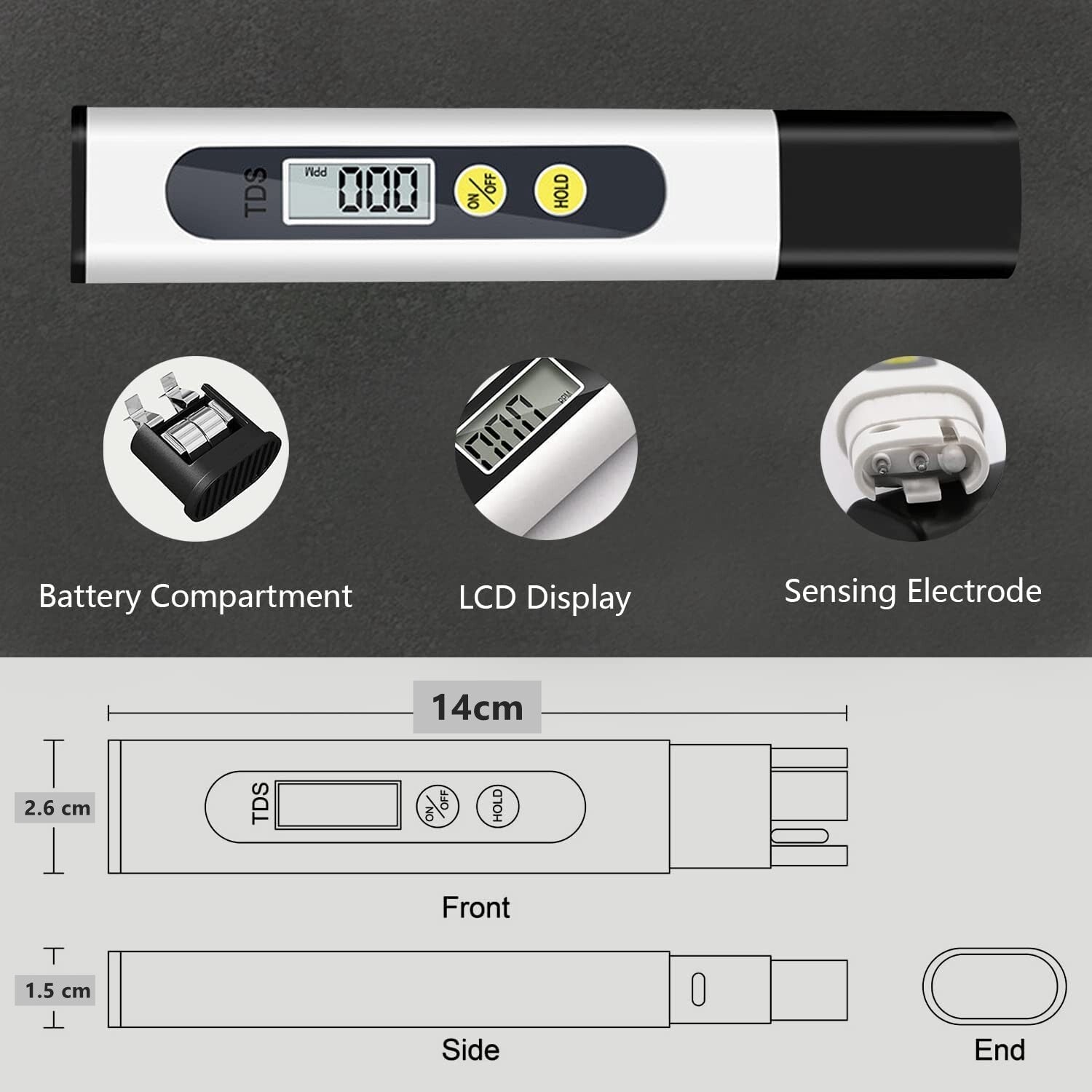 Digital pH and TDS Meter Water Testing Set