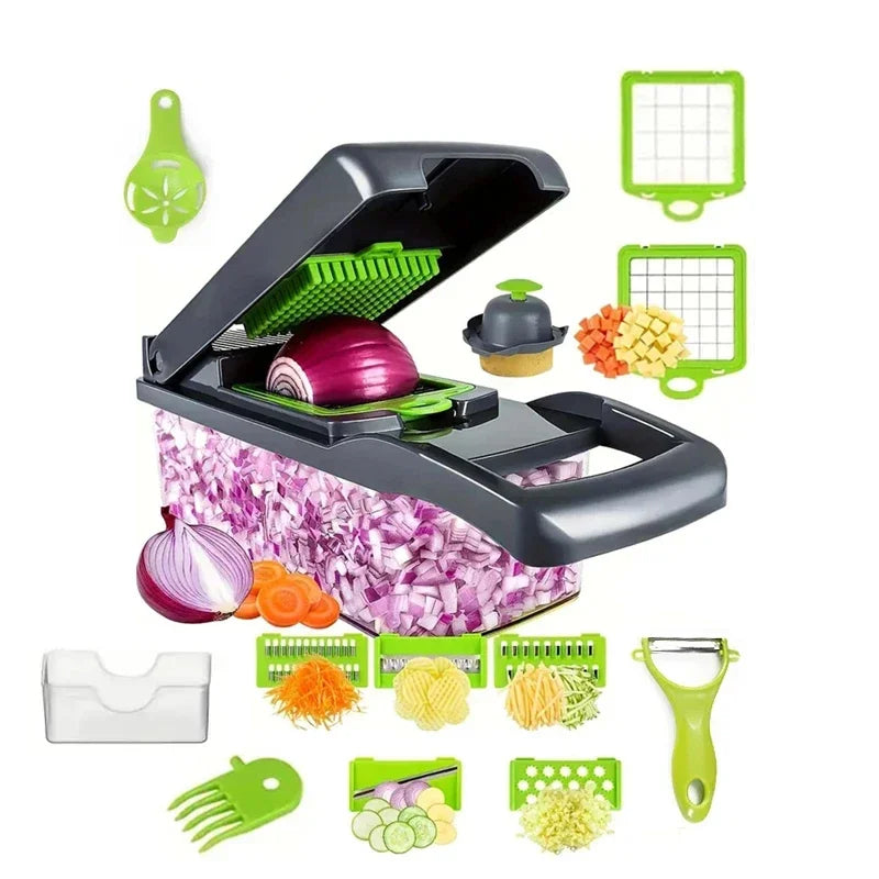 16-in-1 Multifunctional Vegetable Chopper & Slicer Set