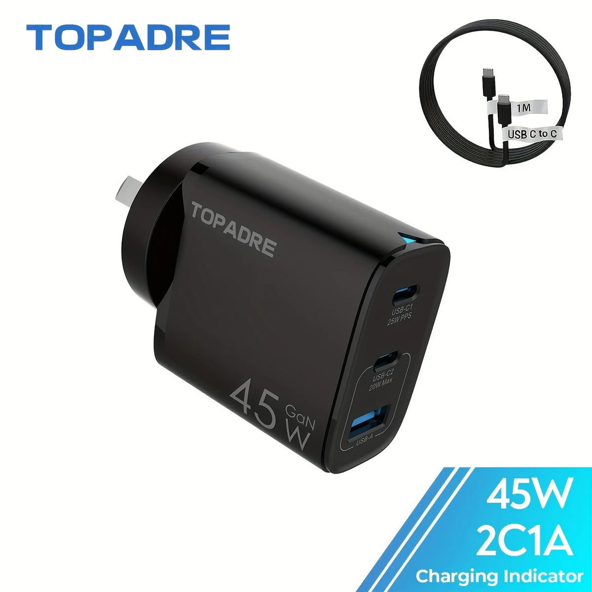 45W 3-Port Charger