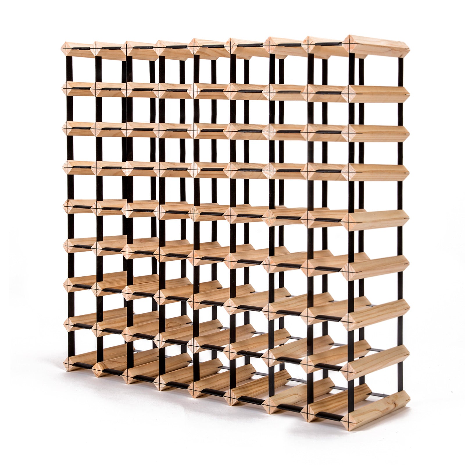 Expandable Timber & Steel Wine Rack