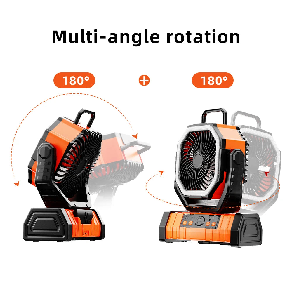 F6 20,000 mAh Rechargeable Outdoor Camping Fan