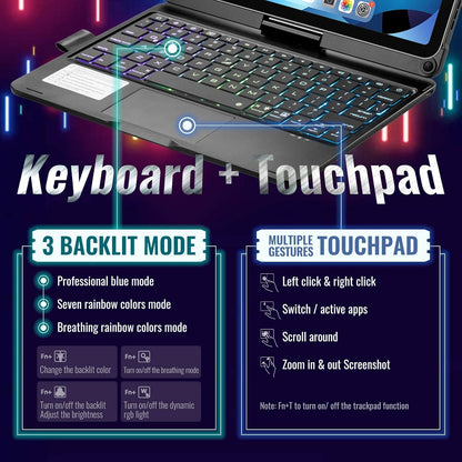360° Rotatable Keyboard Case for iPad Air & Pro