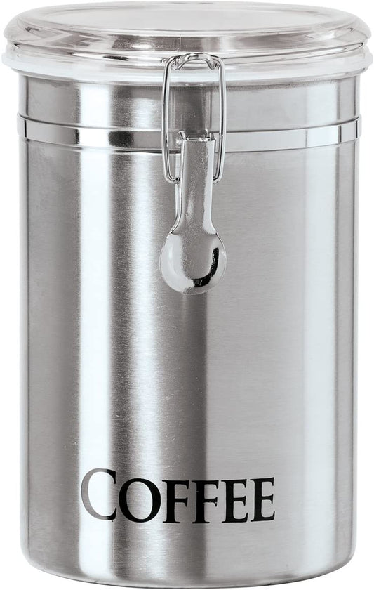 OGGI Brushed Stainless Steel Airtight Coffee Canister