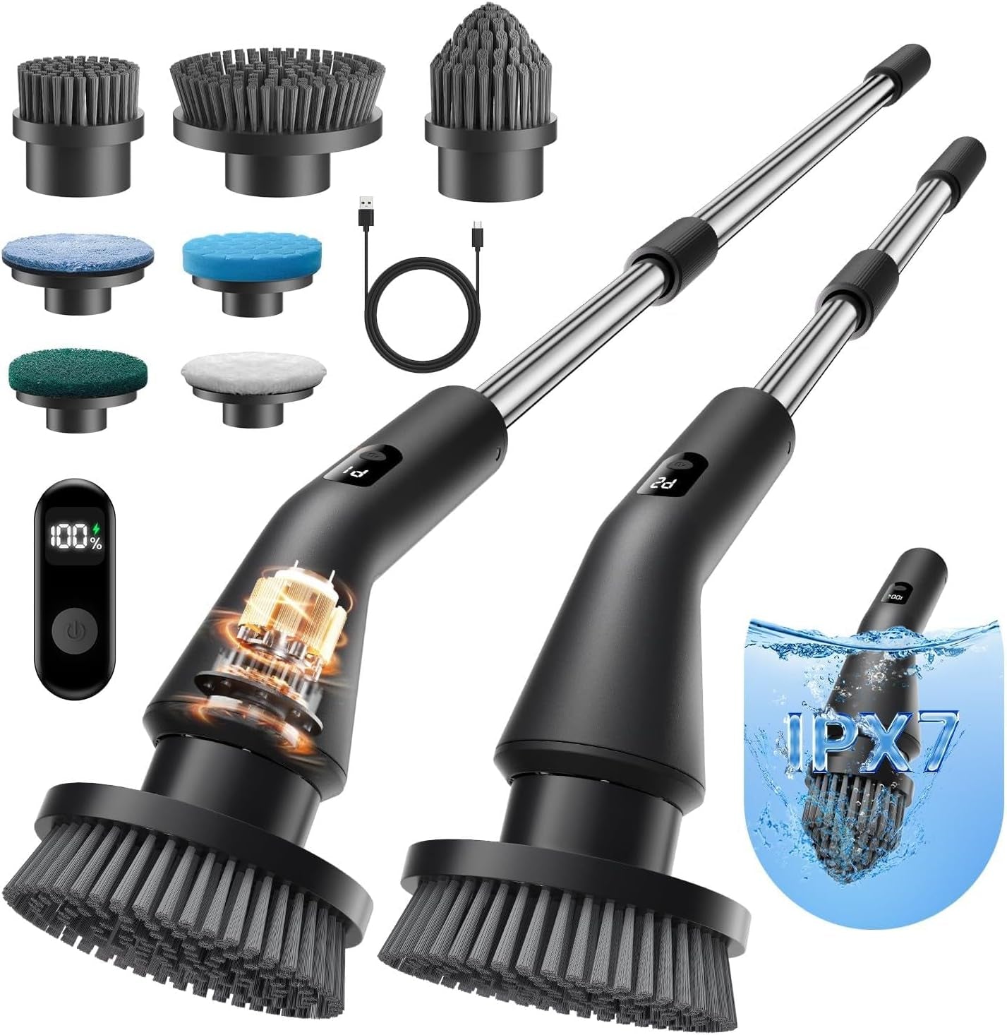 Leebein Cordless Electric Spin Scrubber