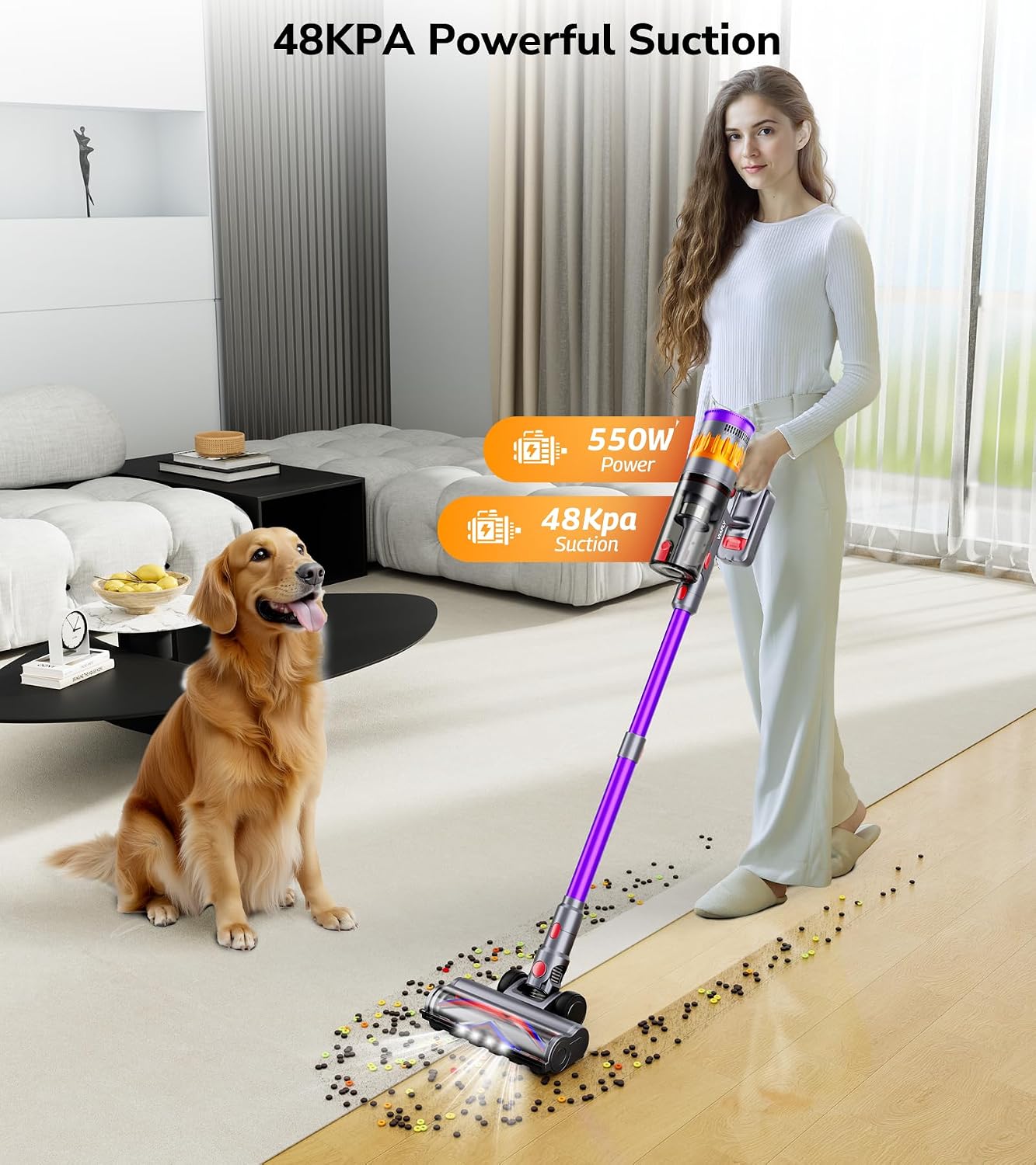 550W Cordless Stick Vacuum