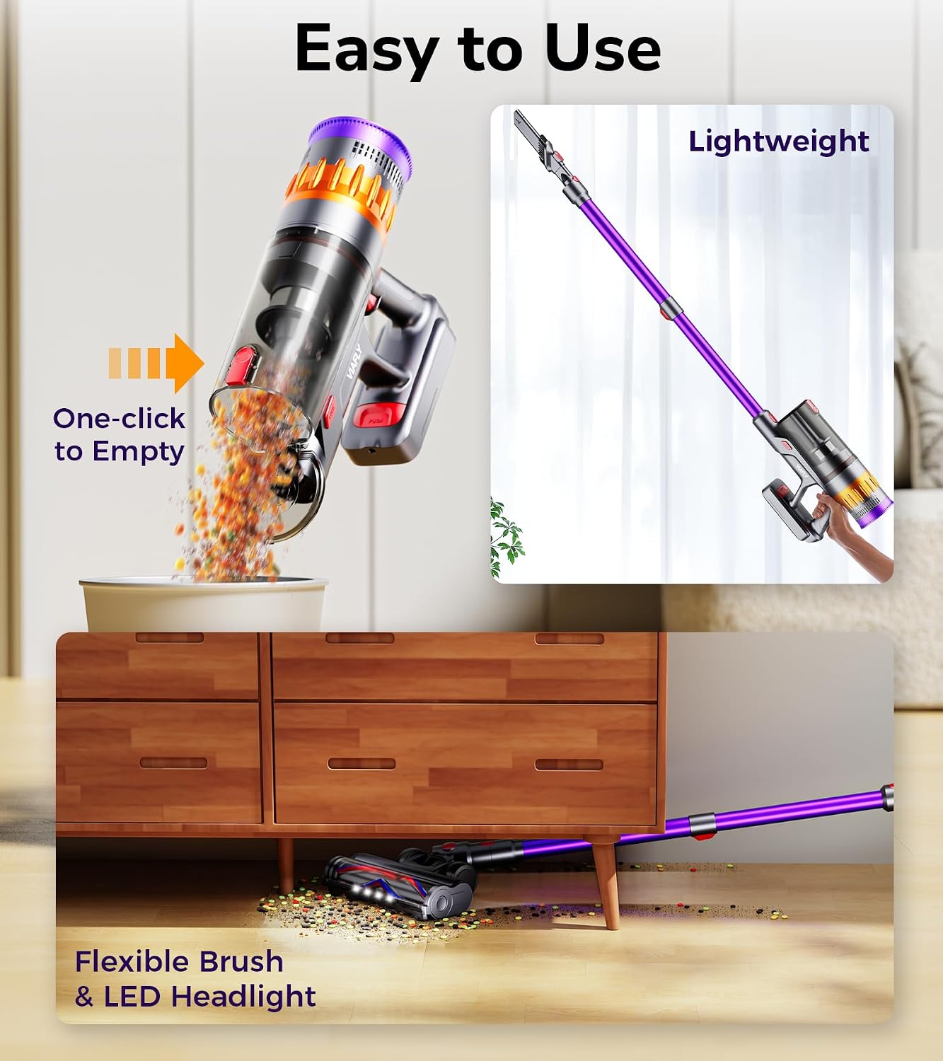 550W Cordless Stick Vacuum