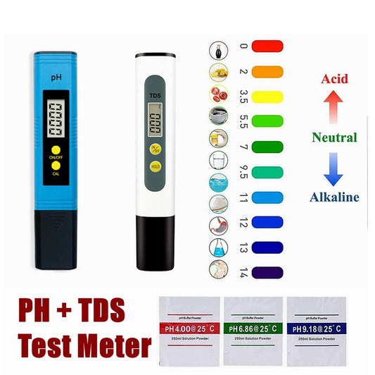 Digital pH and TDS Meter Water Testing Set