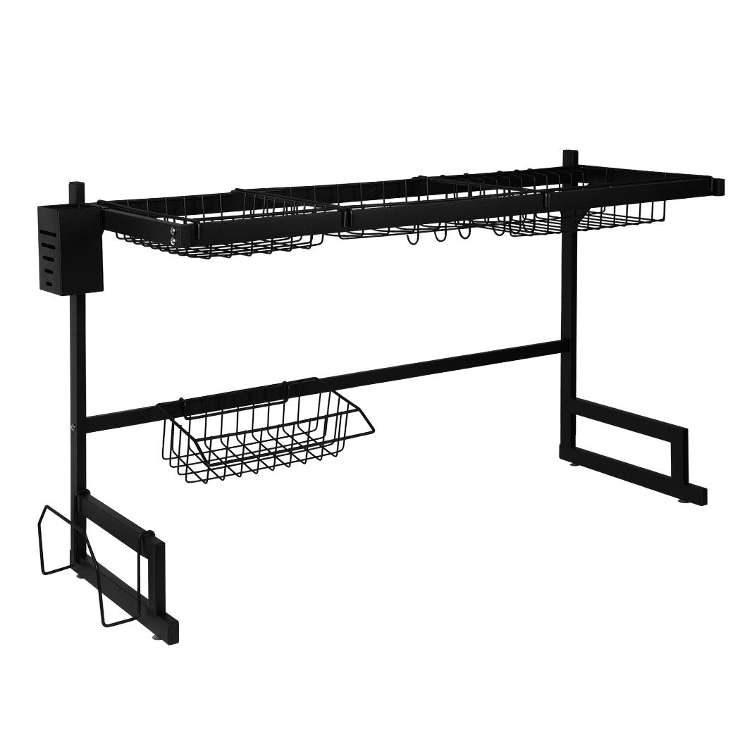 2-Tier Stainless Steel Over-Sink Dish Drying Rack