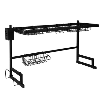 2-Tier Stainless Steel Over-Sink Dish Drying Rack