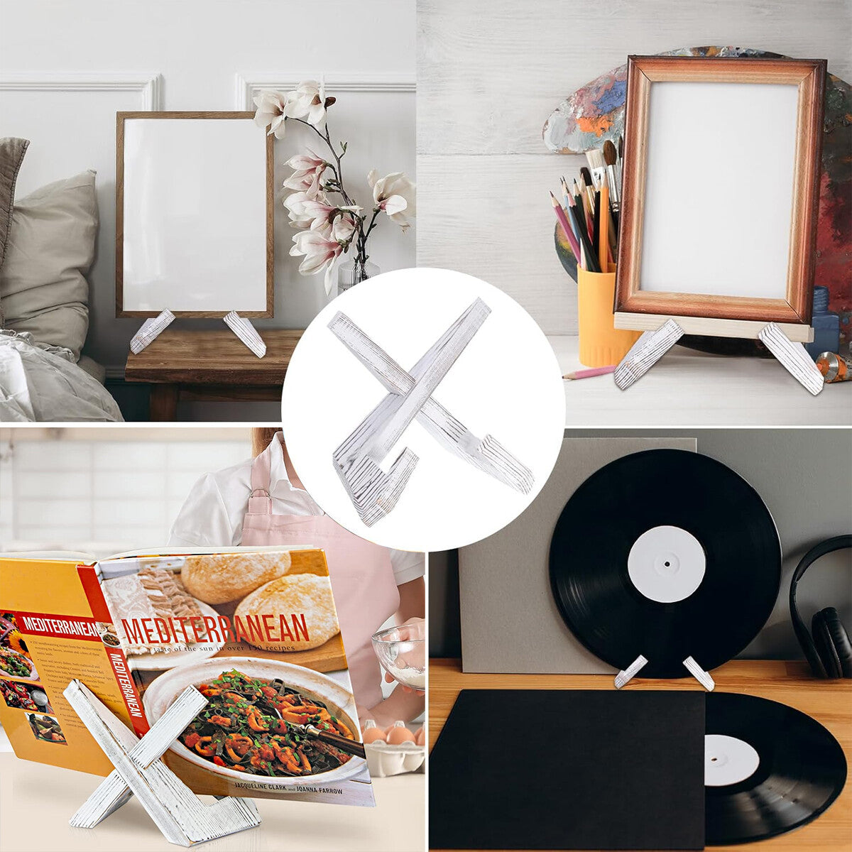 Wooden Multi-Purpose Book & Tablet Display Stand