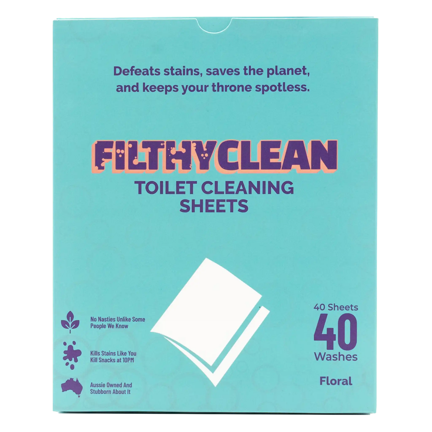 Toilet Cleaning Sheets by Filthy Clean