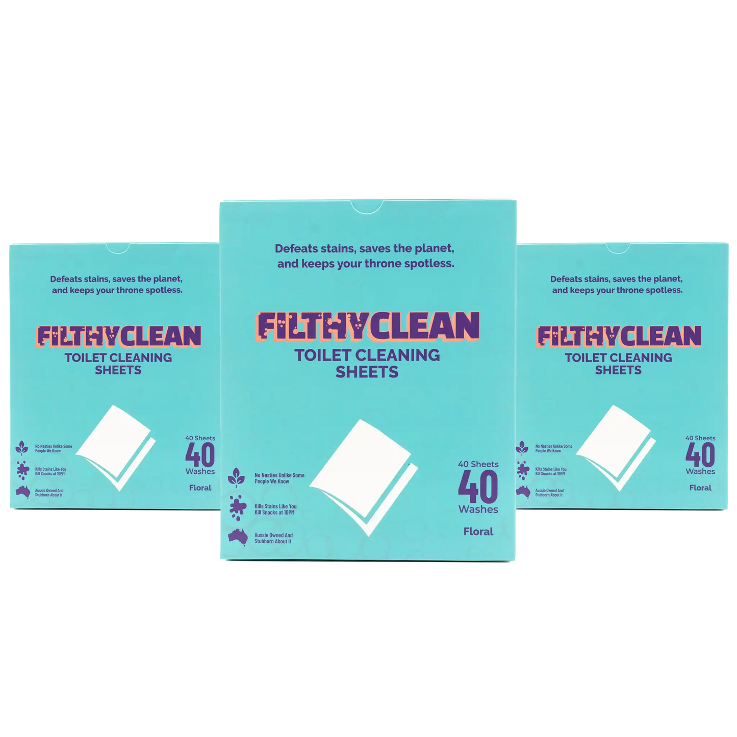Toilet Cleaning Sheets by Filthy Clean