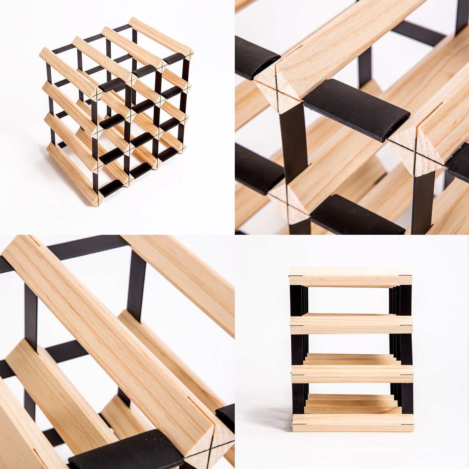 Expandable Timber & Steel Wine Rack