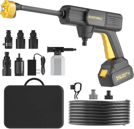 Blissthrill 21V Cordless Portable Pressure Washer Kit